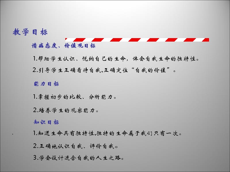 云南省丽江市永北镇中学2011-2012学年七年级政治 人的生命的独特性课件 人教新课标版.ppt_第2页