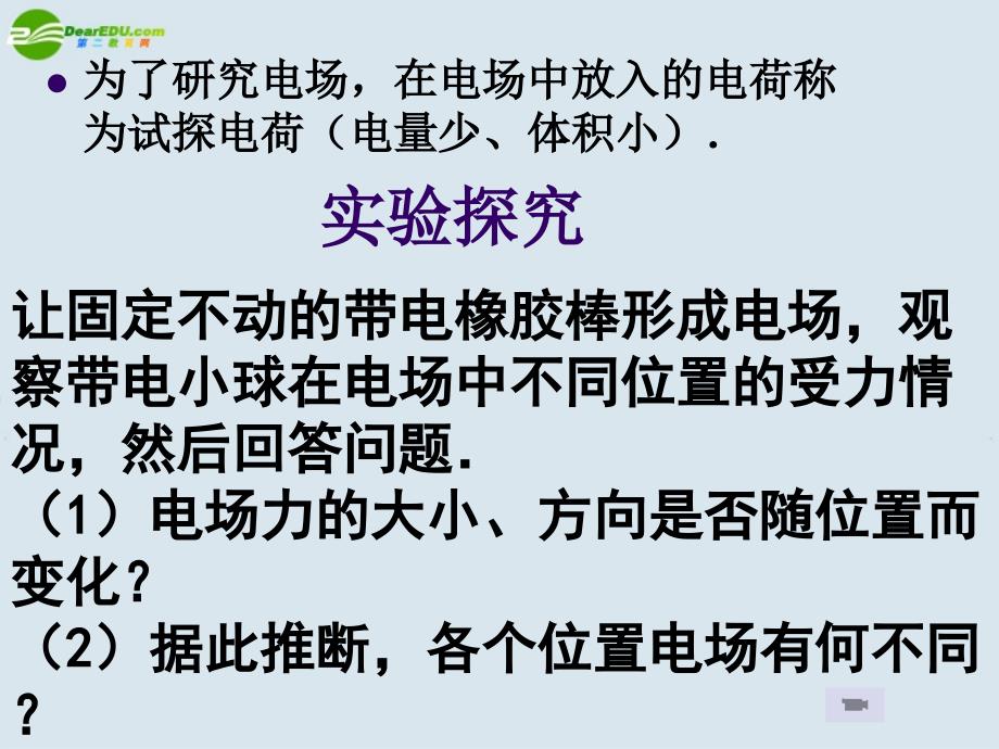 湖南师大 高中物理 1.31电场强度课件 新人教版选修3-1.ppt_第2页