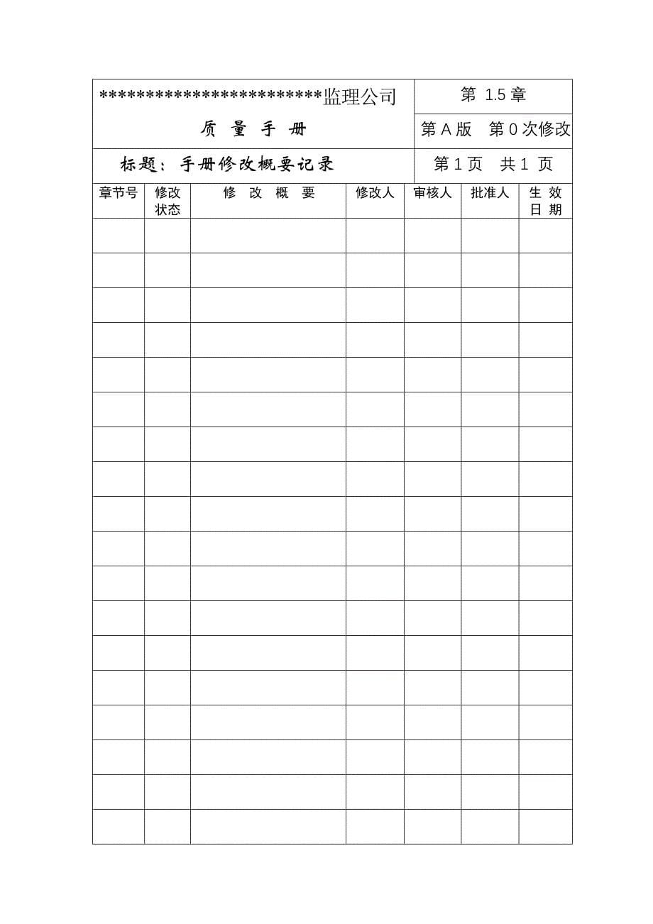 《精编》ISO质量手册范本25_第5页