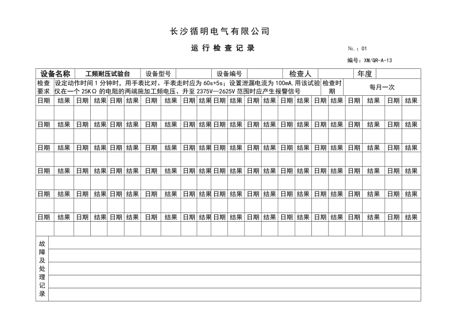 《精编》某电气公司生产管理表格汇编13_第1页