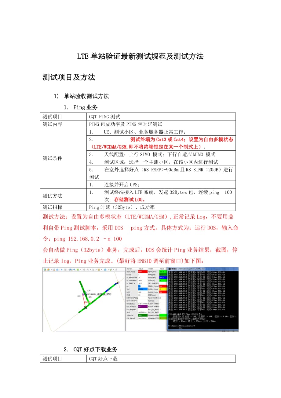 LTE单站验证最新测试规范及测试方法.doc_第1页