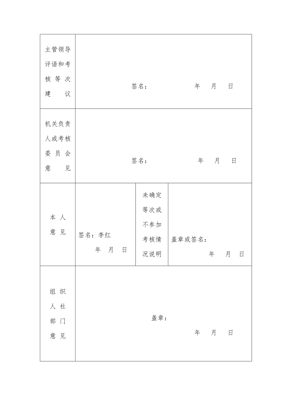 会计岗位公务员年度考核登记表.doc_第2页