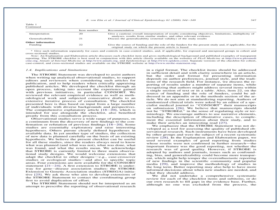 临床医学讲解习题考题The Strengthening the Reporting of Observational Studies in Epidemiology-2008_第4页