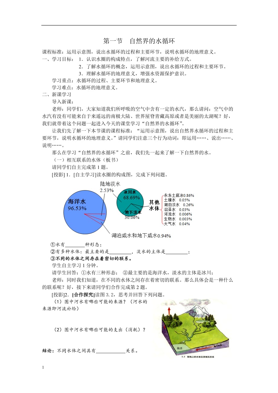 3.1自然界的水循环教案培训讲学_第1页