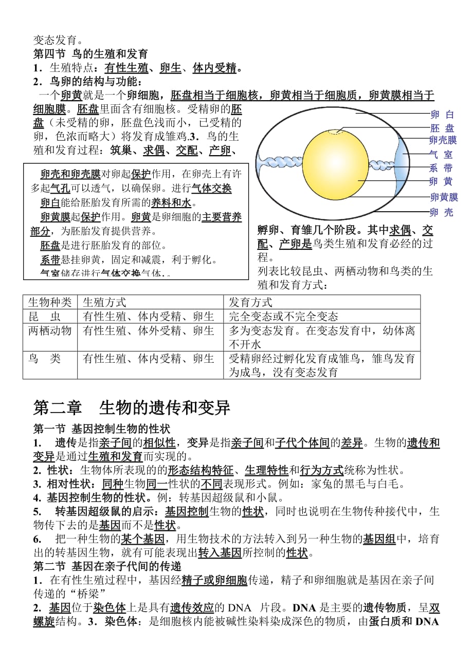 2019最新人教版八年级生物下册知识点.doc_第2页