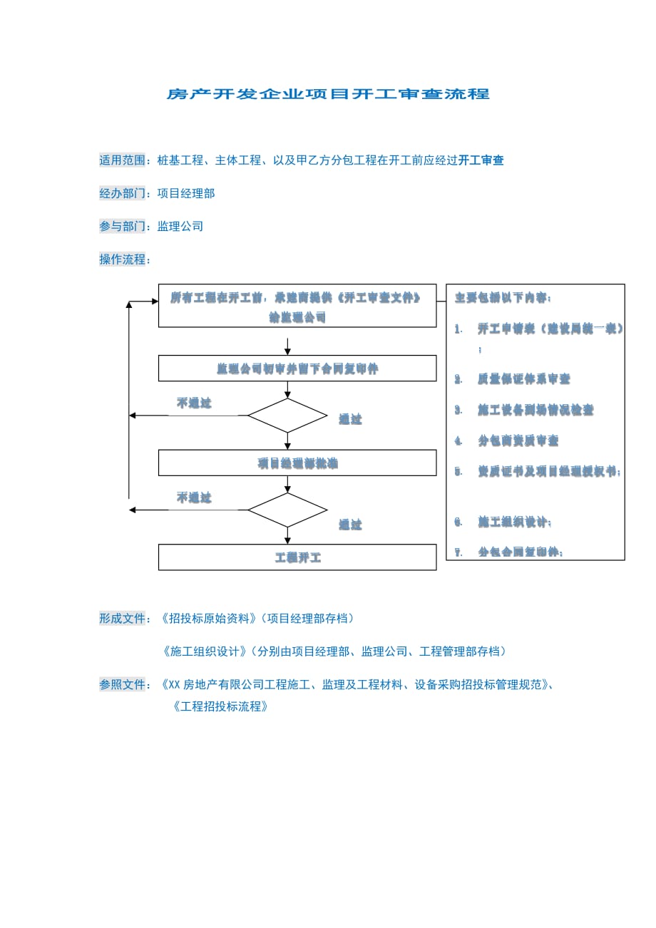 房产开发企业项目开工审查流程_第1页