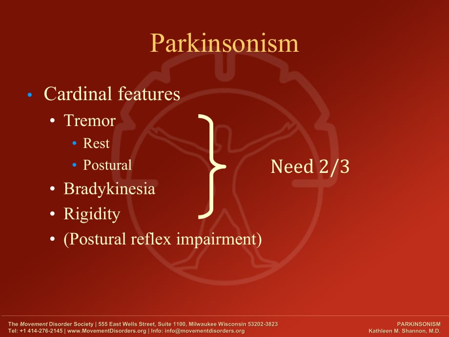 临床医学讲解习题考题parkinsonism_第2页