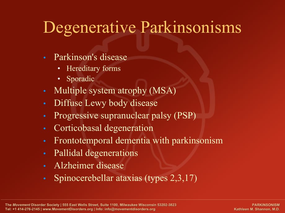 临床医学讲解习题考题parkinsonism_第3页