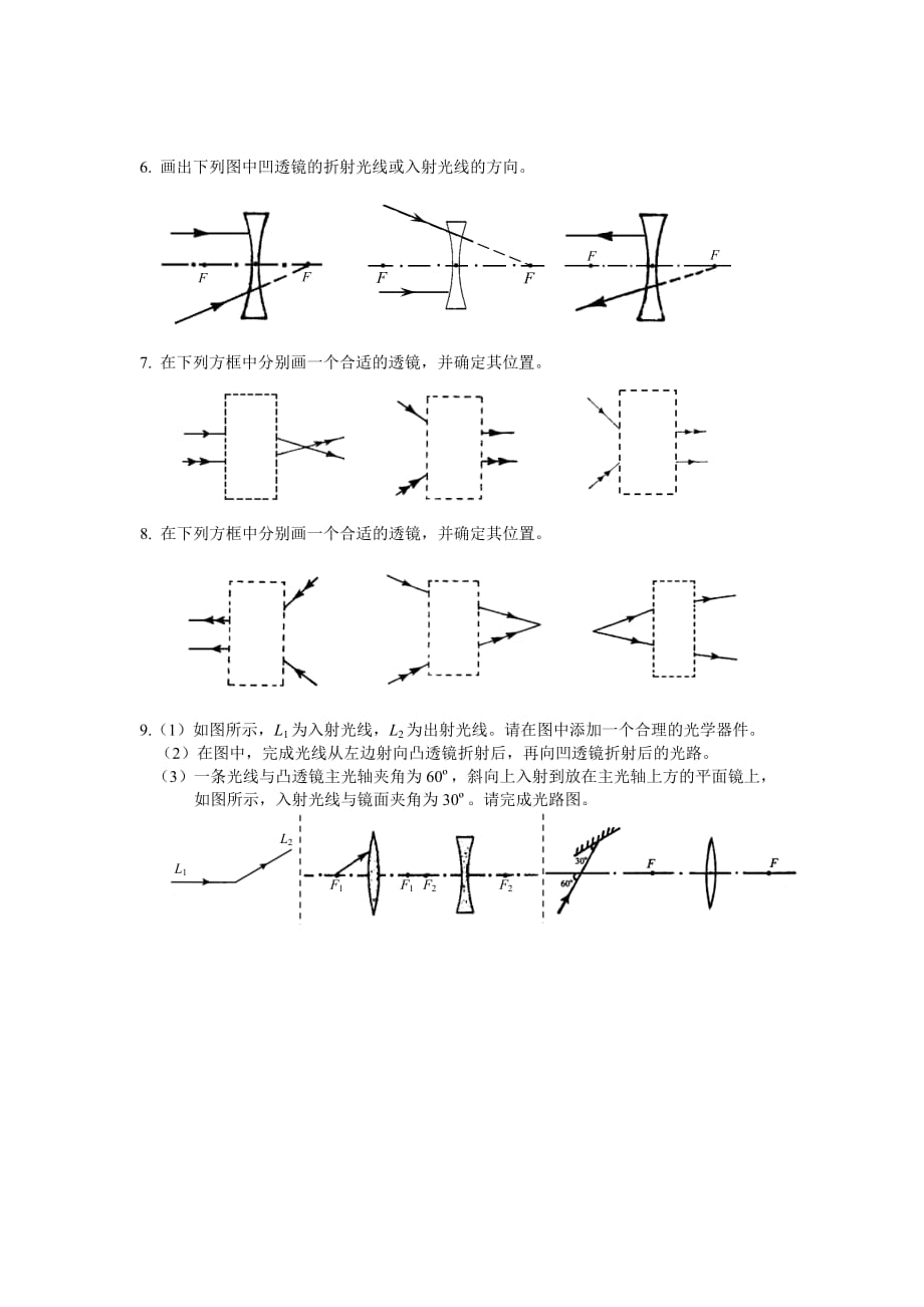 人教版物理八下3.1《透镜》同步试题5.doc_第2页