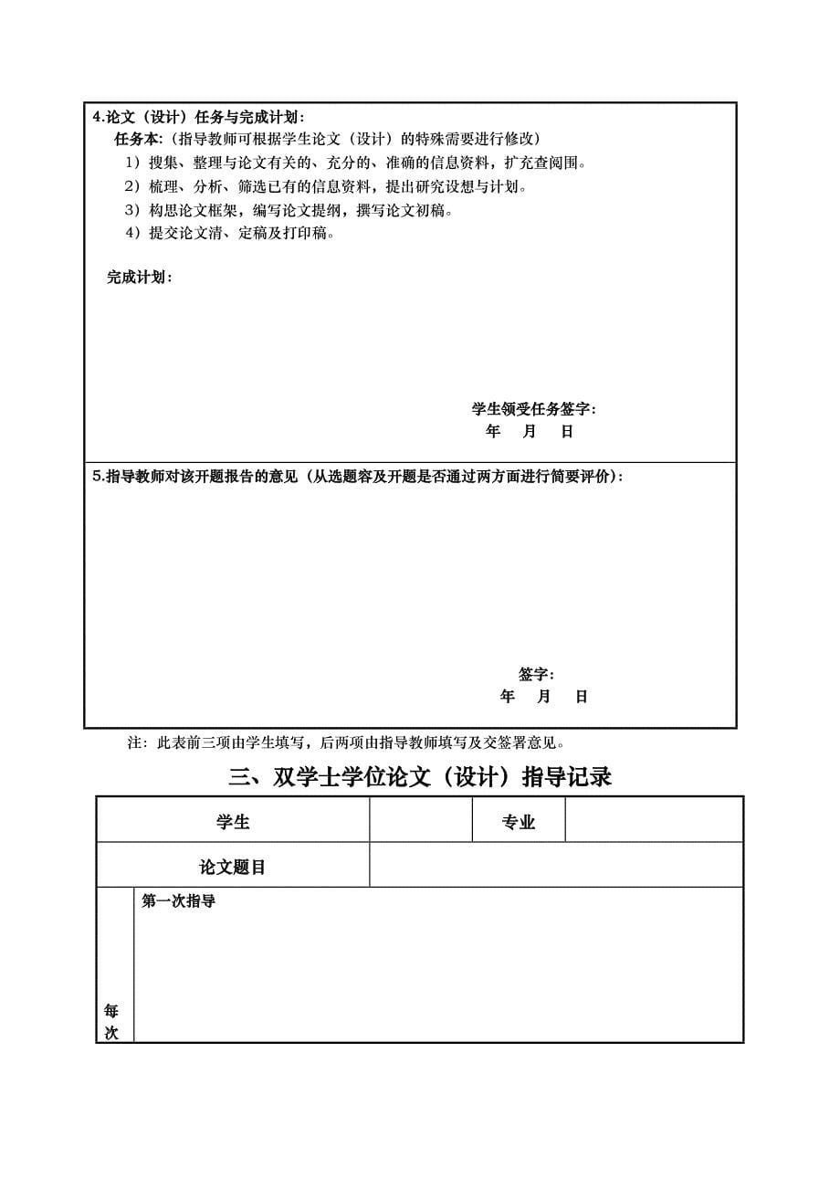 双学士学位论文设计指导与答辩汇报材料模板_第5页