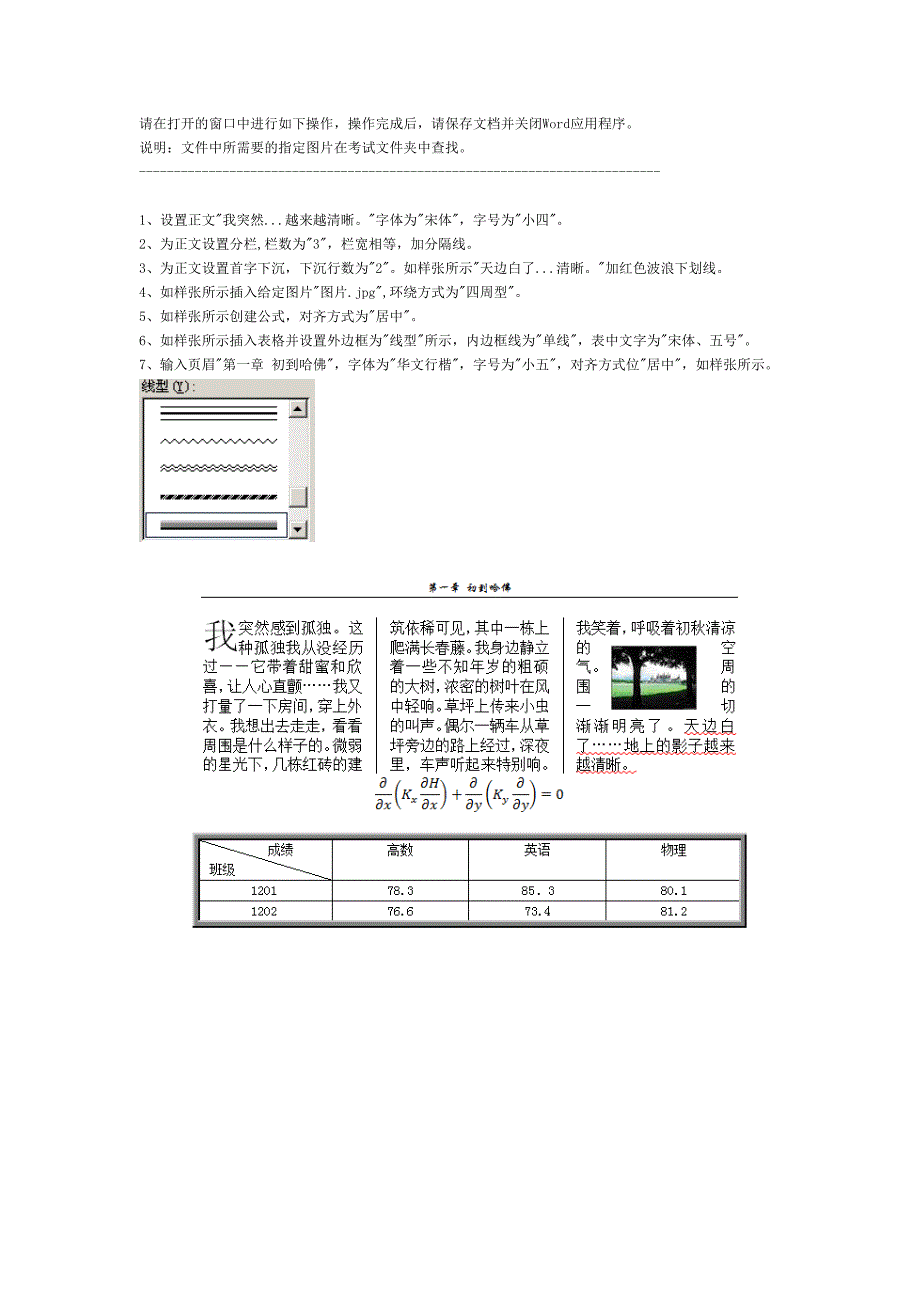 WORD2010操作题-有素材.doc_第4页