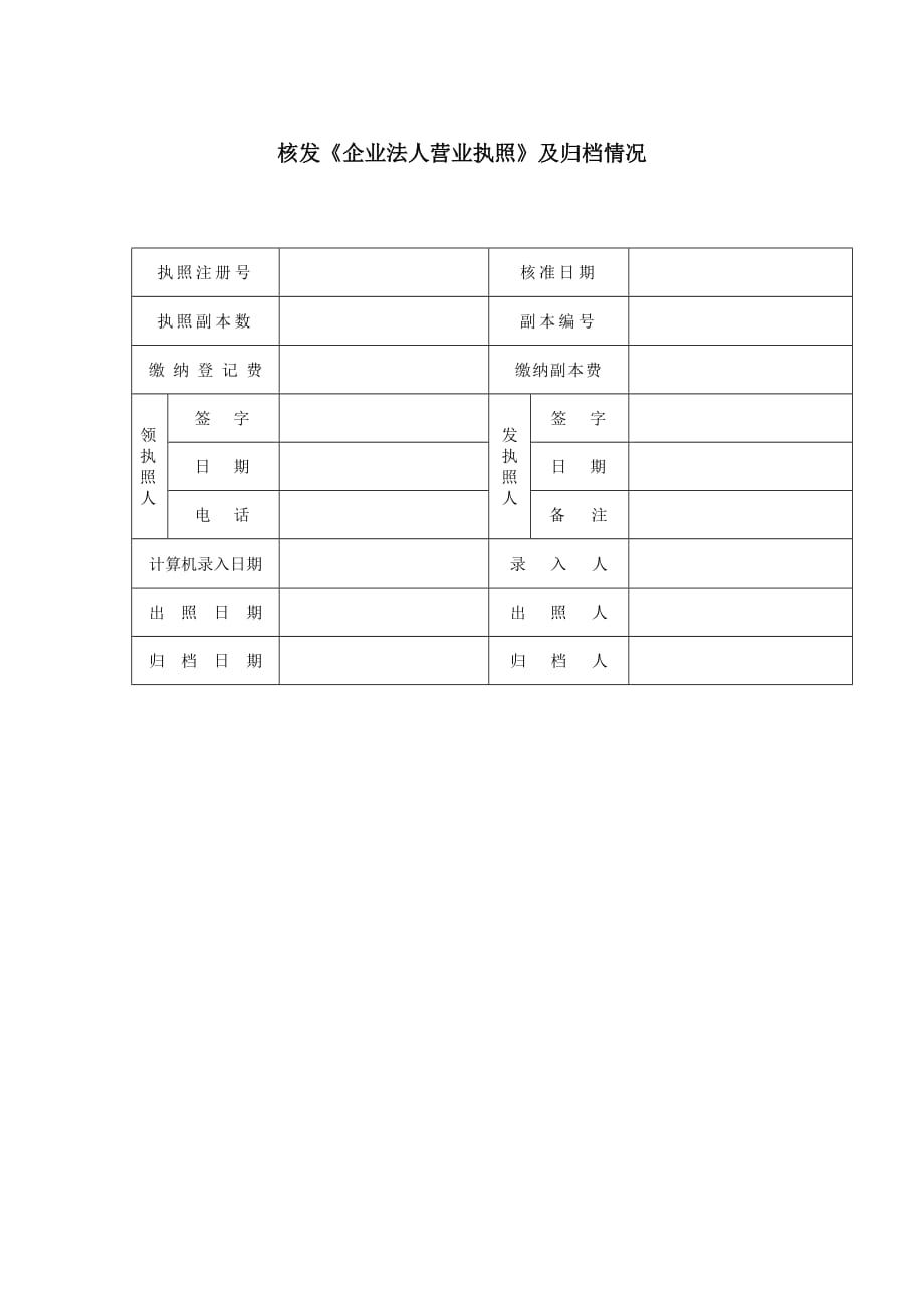 《精编》客户档案登记表格13_第1页