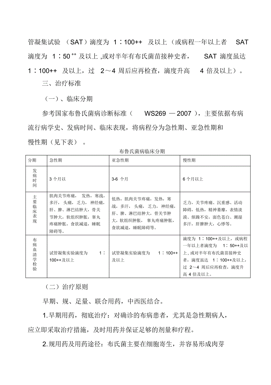 人间布鲁氏菌病诊断治疗方案(试行)_第2页