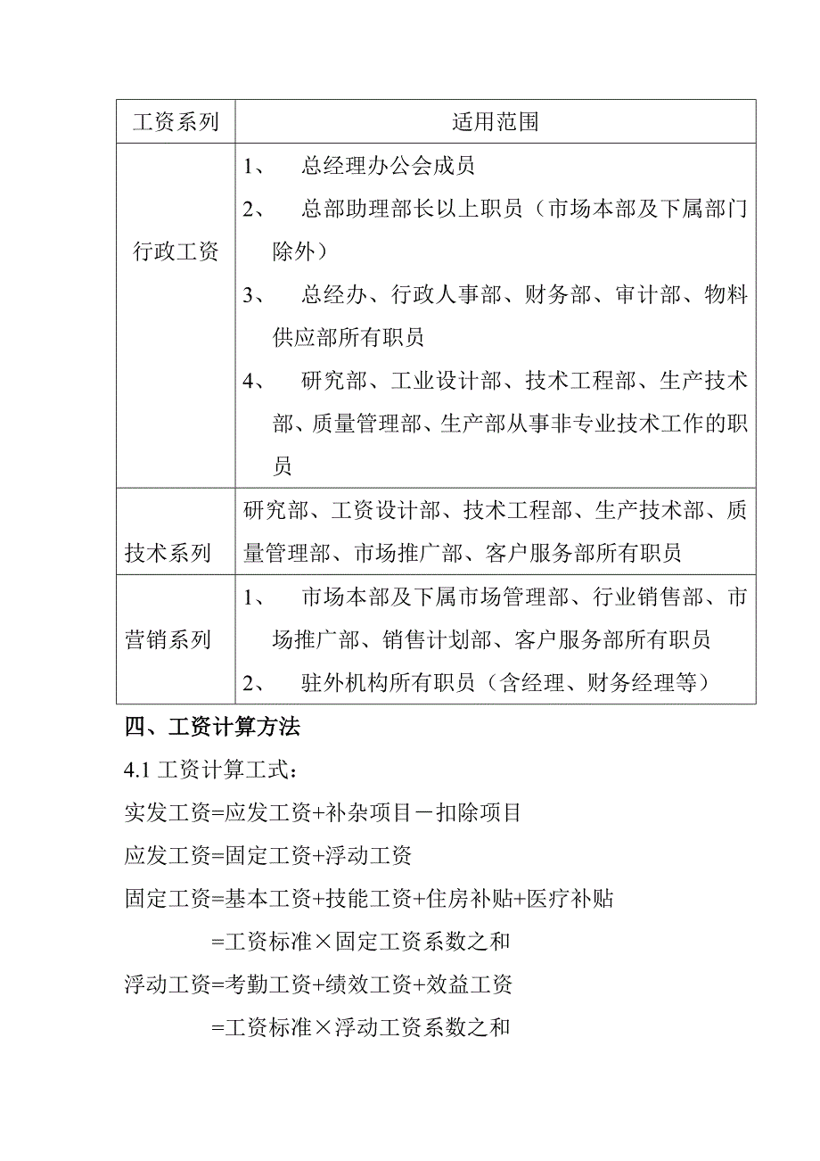 《精编》某著名IT企业薪酬制度（试行方案）_第3页