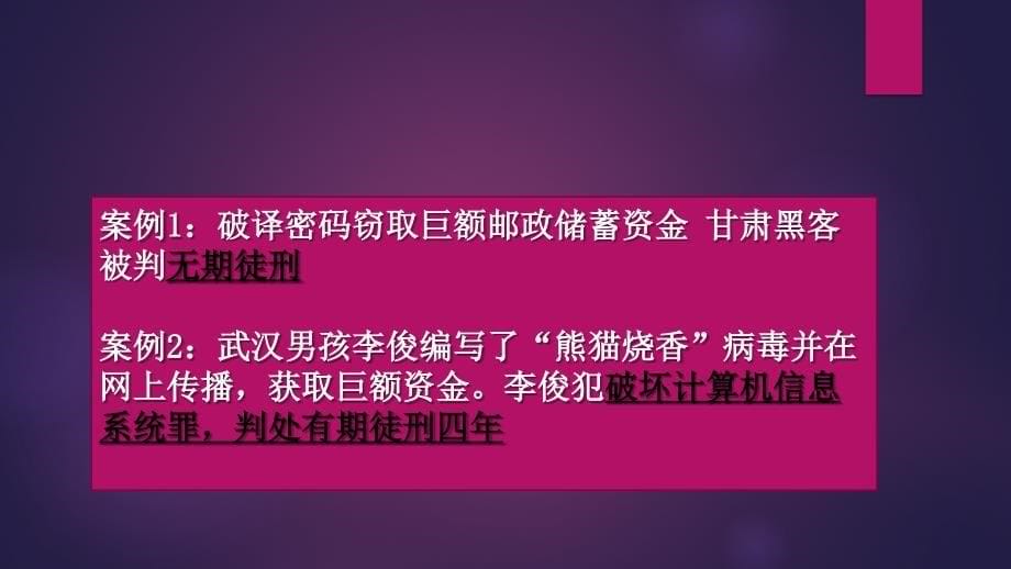 6.2信息安全法律法规及道德规范演示教学_第5页