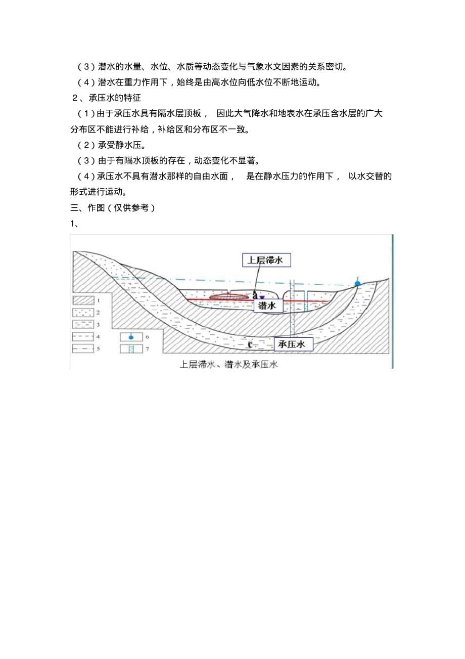 水文地质学基础复习重点_精华版_第5页