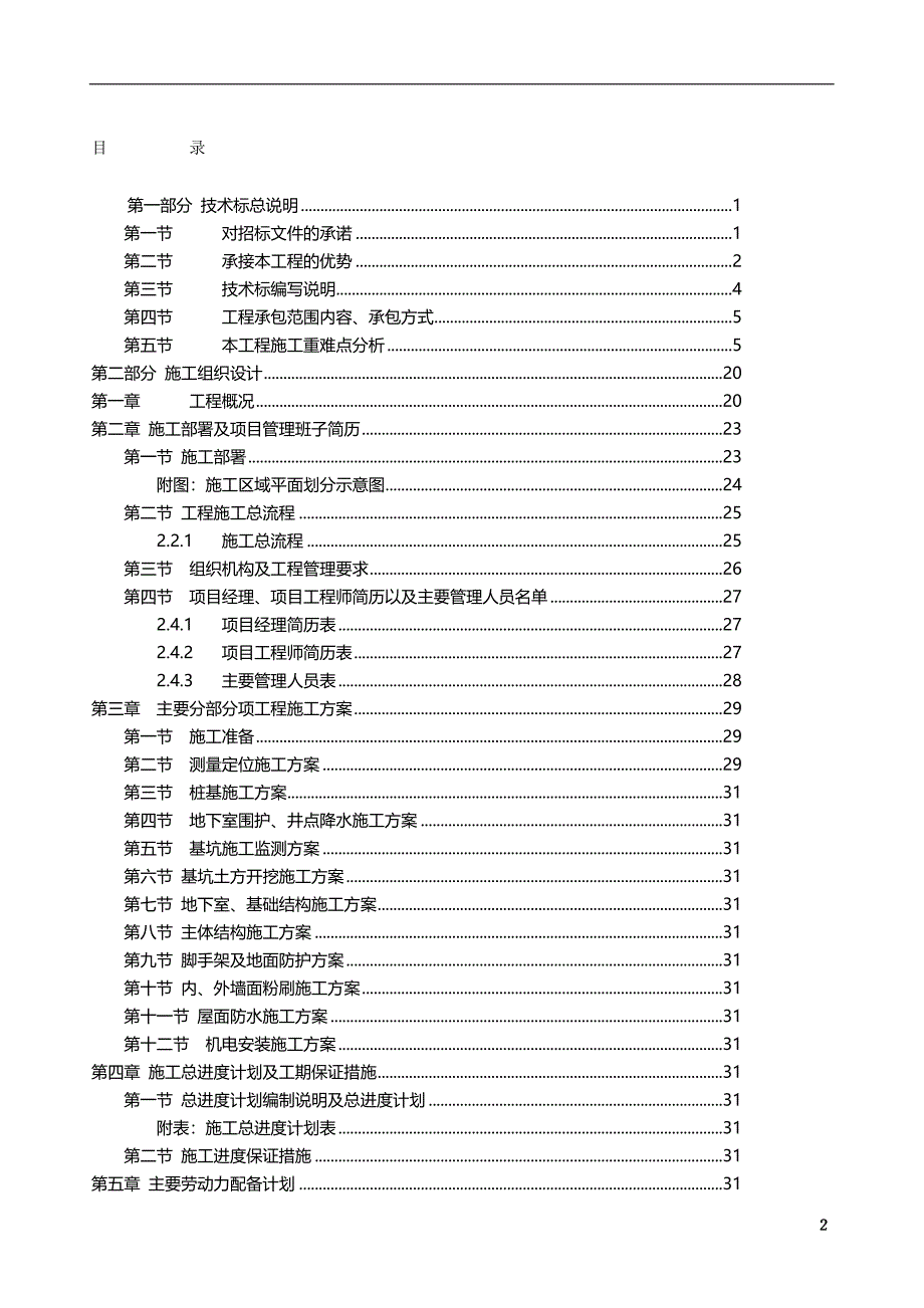 大型住宅小区投标施工组织设计框架结构_第2页