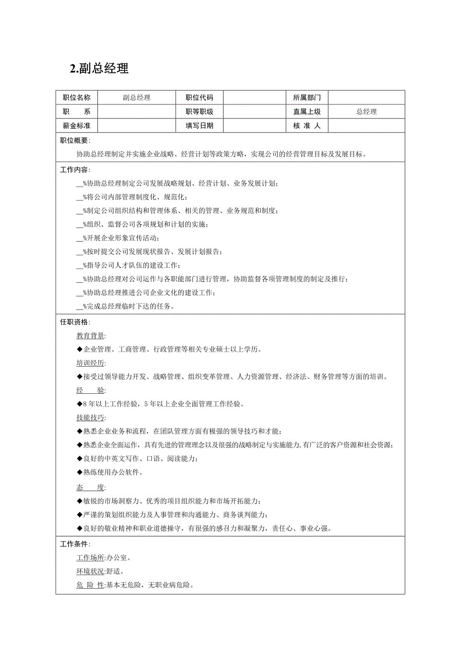 《精编》各大岗位职责说明书12_第3页