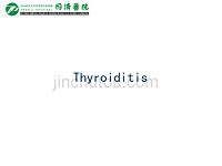 临床医学讲解习题考题Thyroiditis yuan 2013