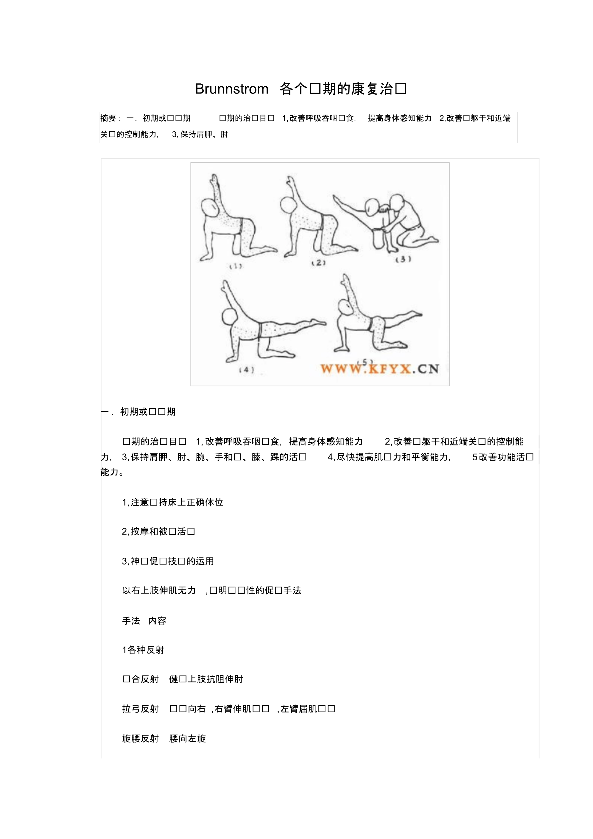 Brunnstrom各个时期的康复治疗 .pdf_第1页