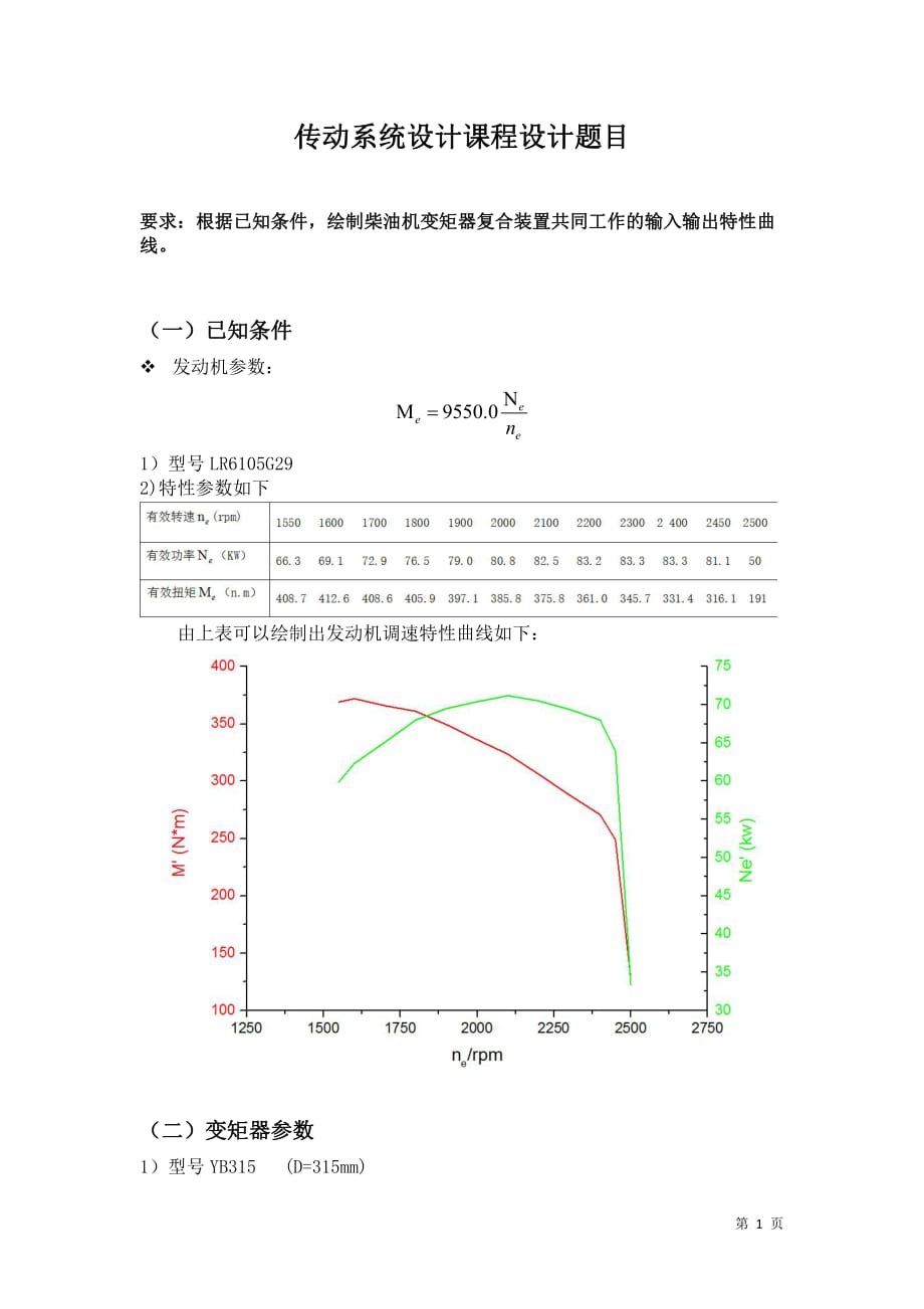 《底盘设计》课程设计.pdf_第1页