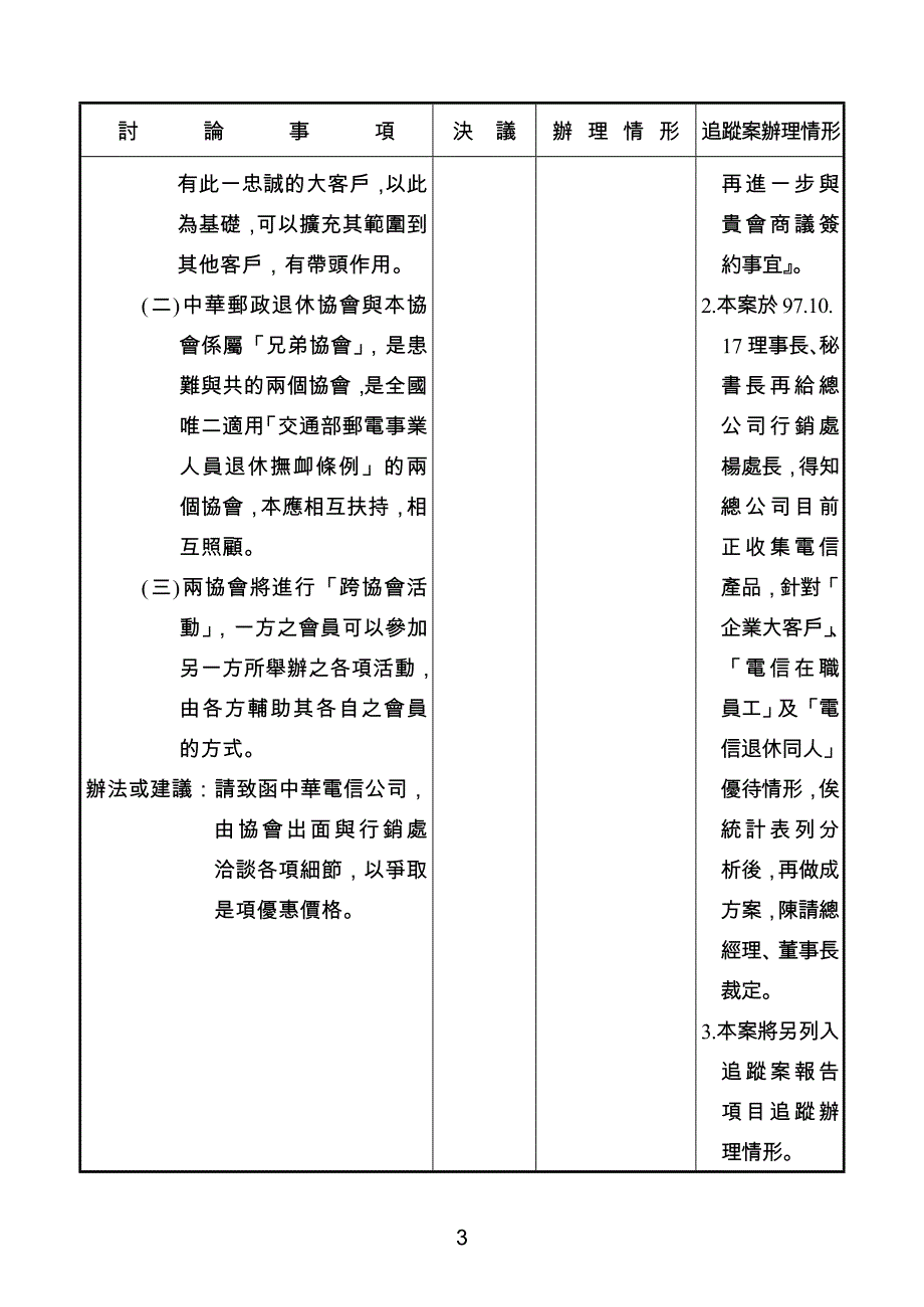 2020年（会议管理）中华电信退休同人协进会第十届第四次理监事联席会会议..._第3页