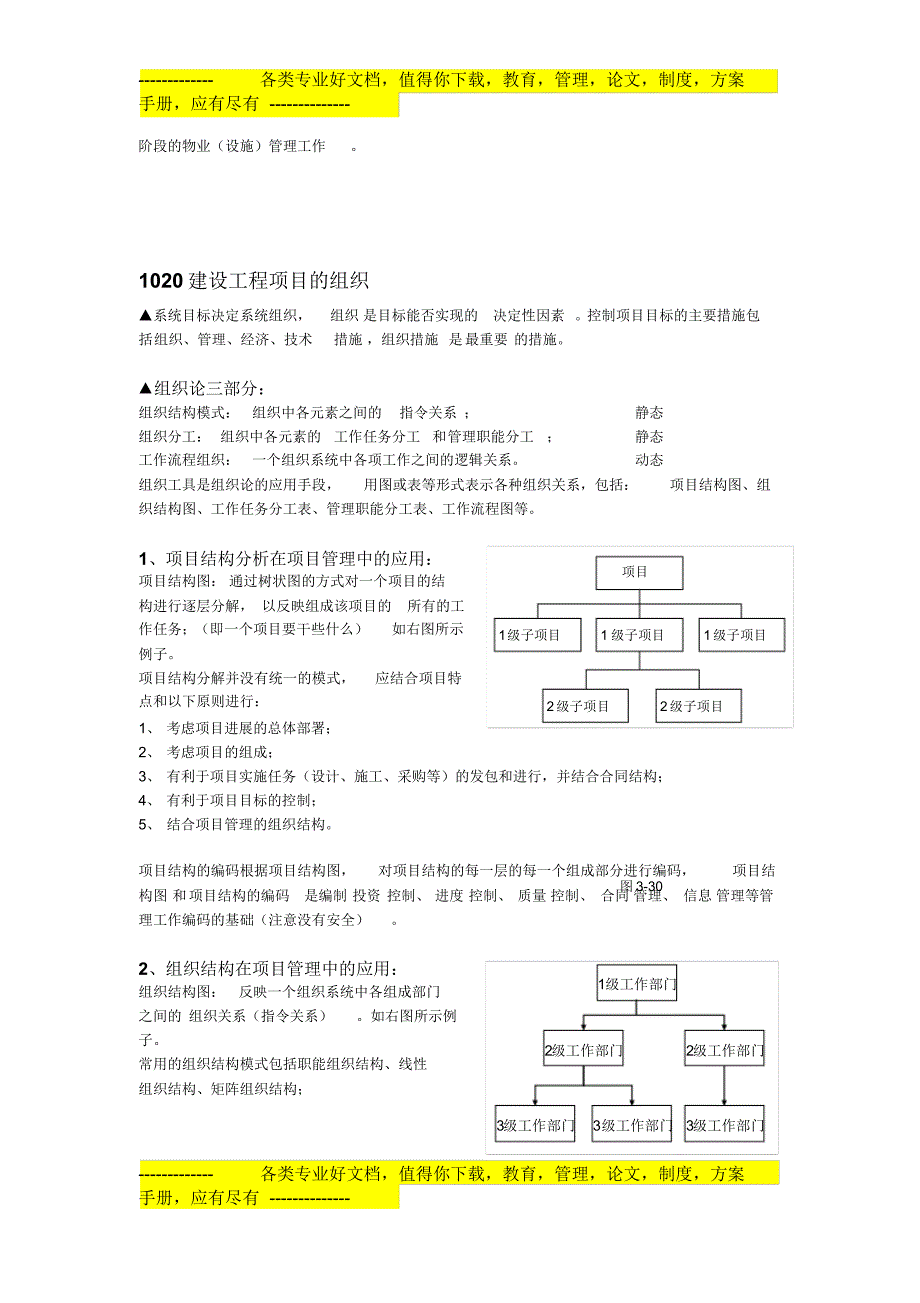 一级建造师建设工程项目管理复习的整理_第3页