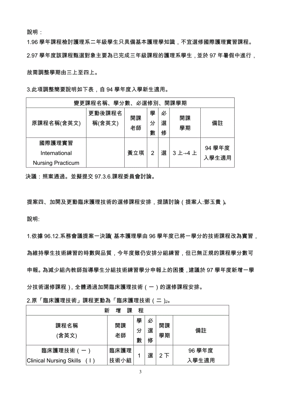 2020年（会议管理）96学年度第二学期护理学系课程委员会第1次会议纪录_第3页