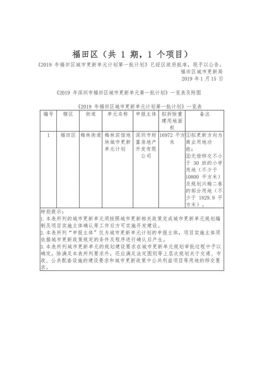 第三十五期 2019城市更新计划一览表及附件_2020061921351518_第2页