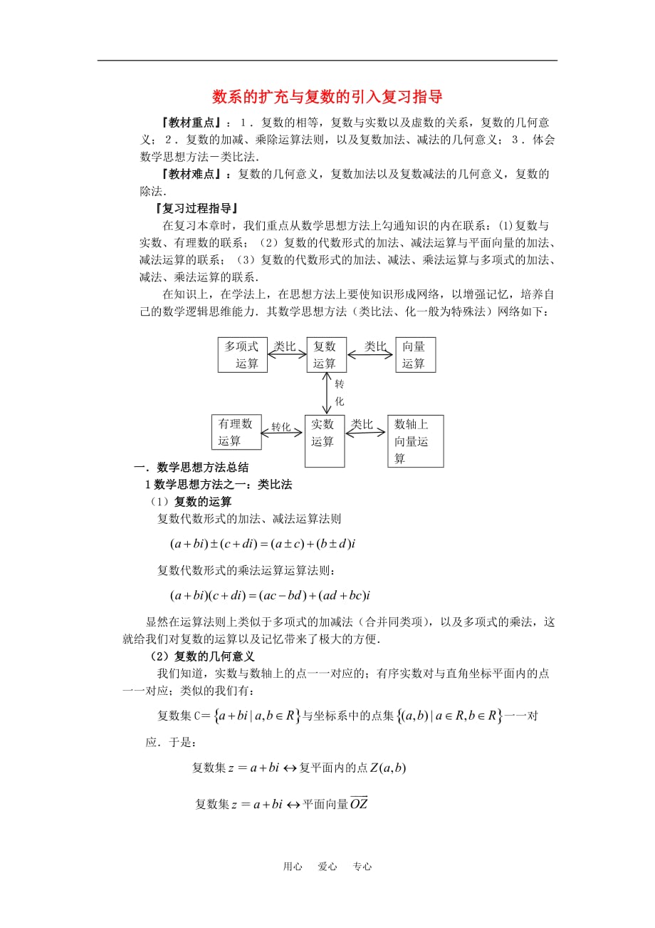 高中数学 3.3《数系的几何意义》素材3 苏教版选修2-2.doc_第1页