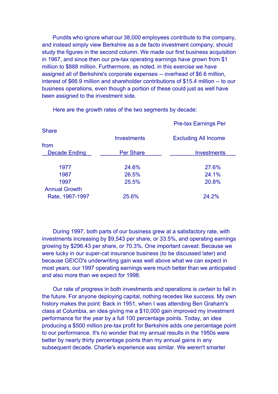 2020年(董事与股东）巴菲特致股东的信1997__第3页
