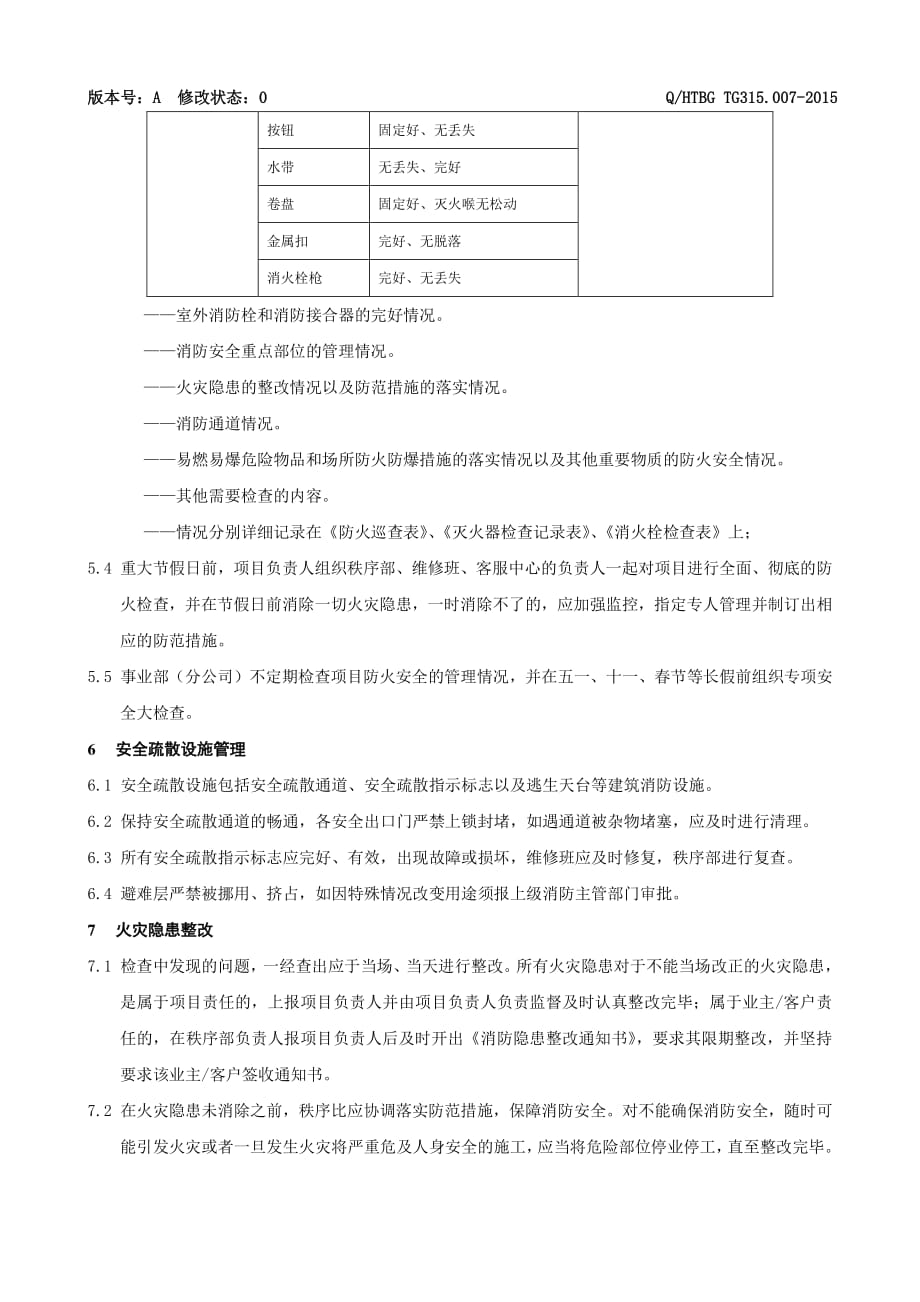 消防安全管理规程-物业公司制度范例_第3页