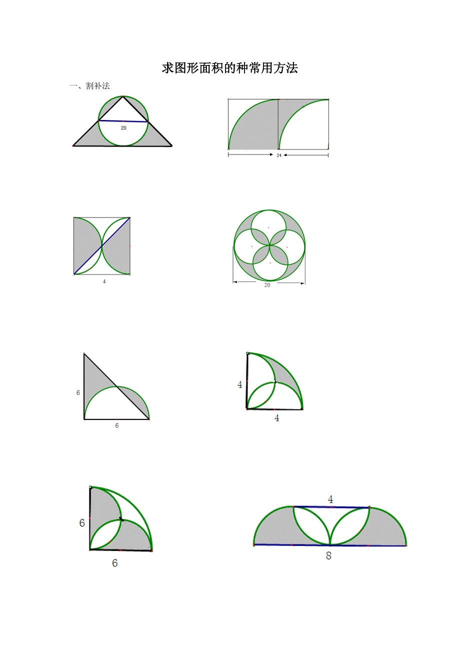 十求图形面积的几种常用方法.doc_第1页