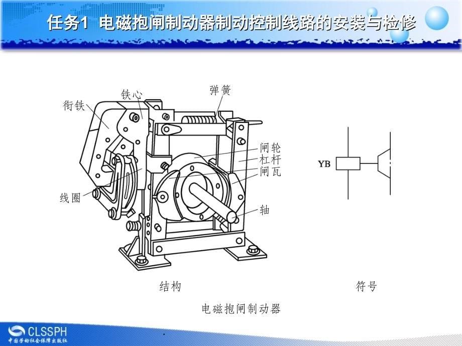 任务1电磁抱闸制动器制动控制线路的安装与检修_第5页