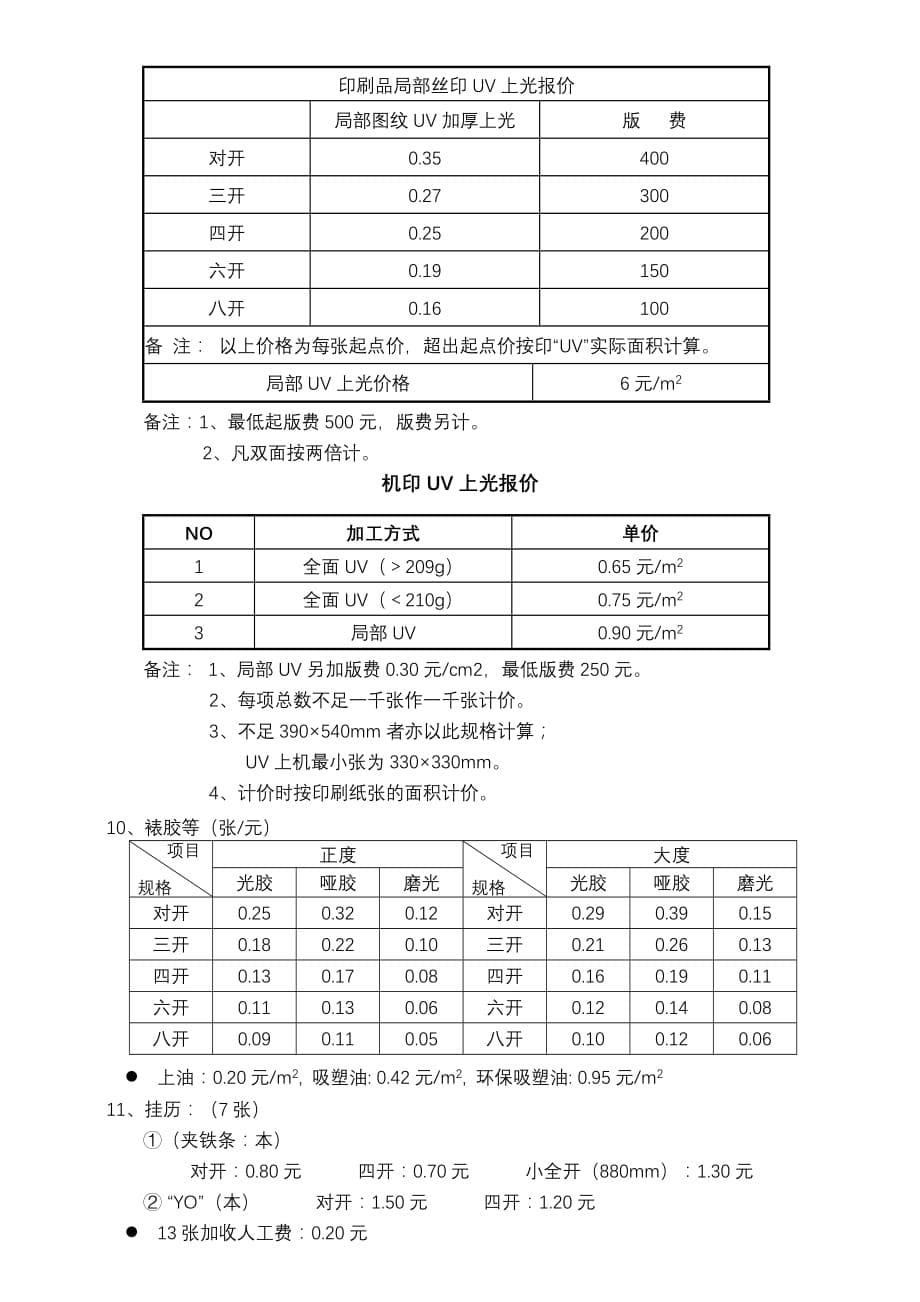 xx印刷收费标准.doc_第5页