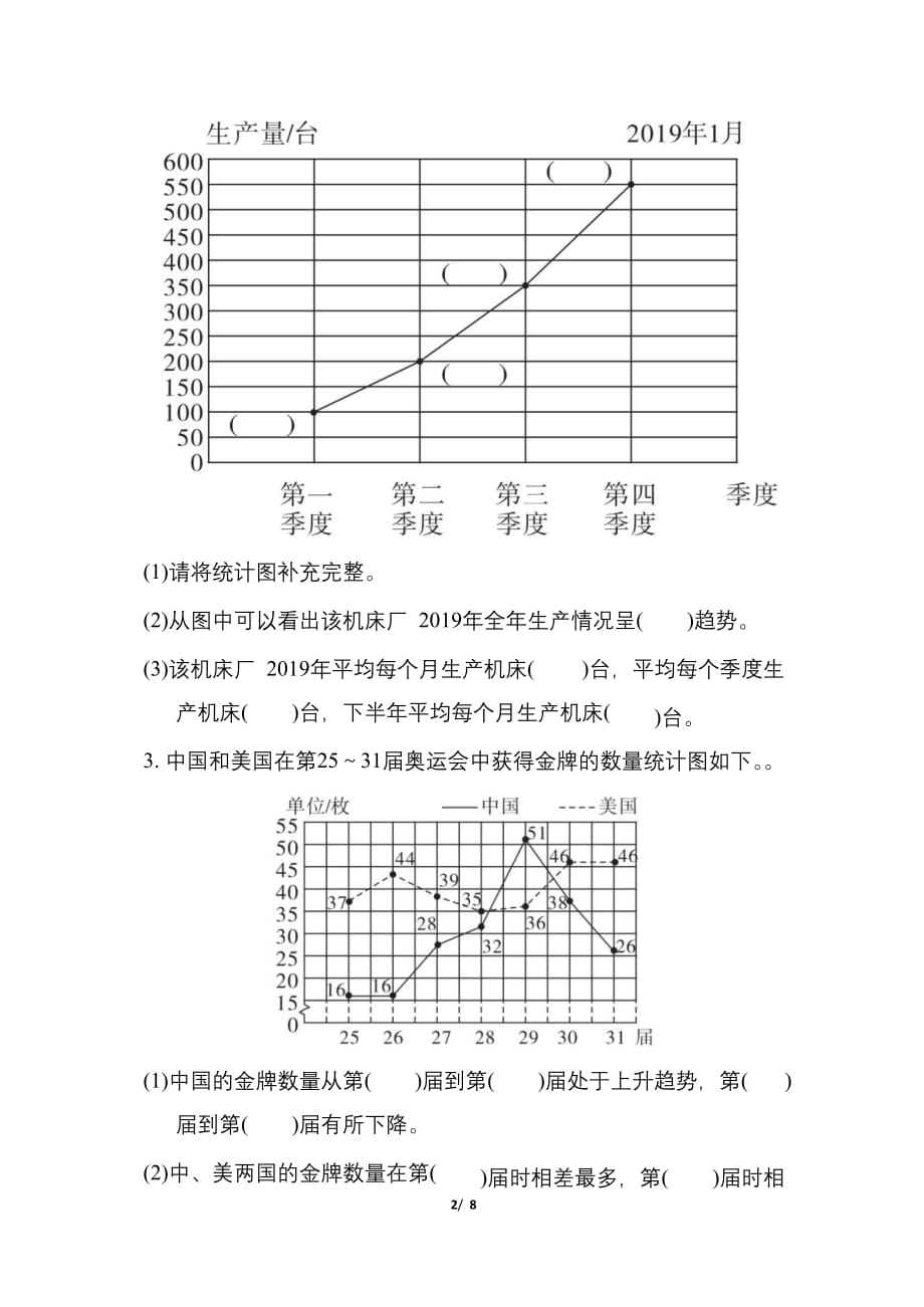 苏教版五年级数学下册第二单元复习检测卷及答案_第2页