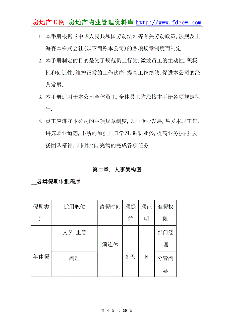 2020年森本株式会社管理规章制度__第4页