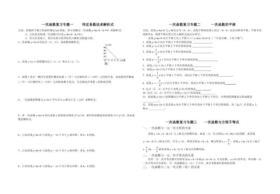 一次函数分类专题复习.doc_第1页