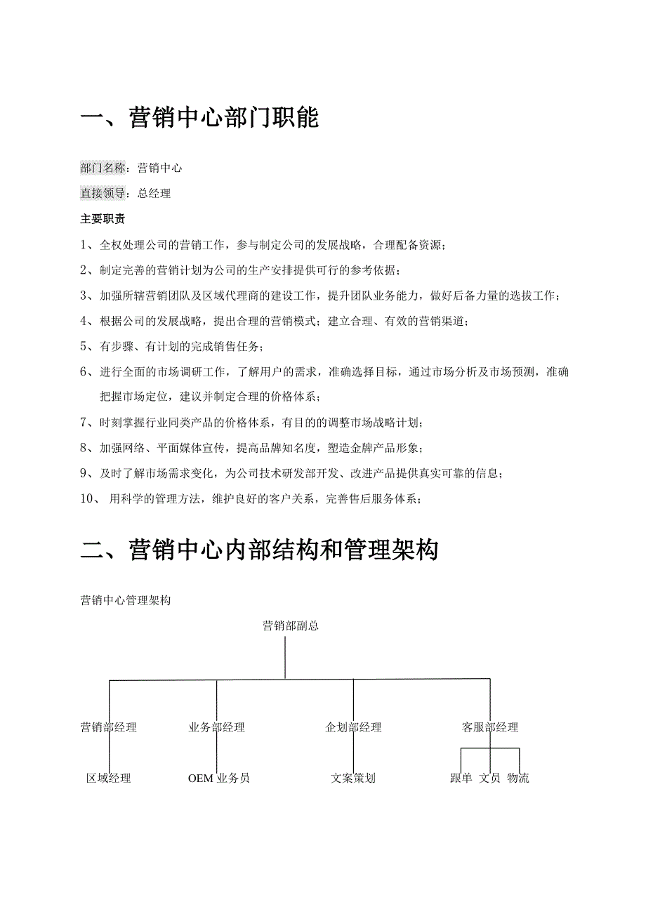 (2020年）营销中心管理制度__第2页