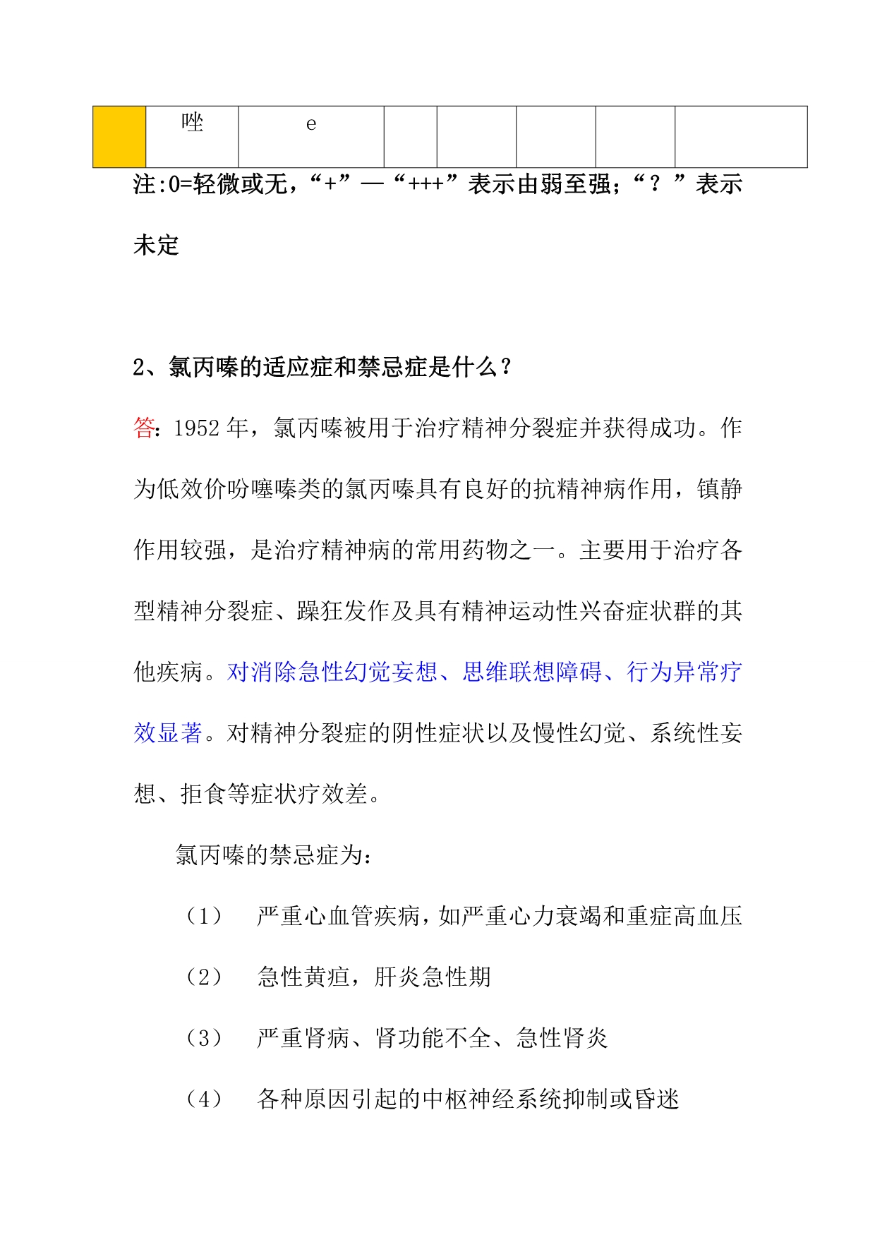 精神科精神障碍治疗应知应会知识50题_第3页