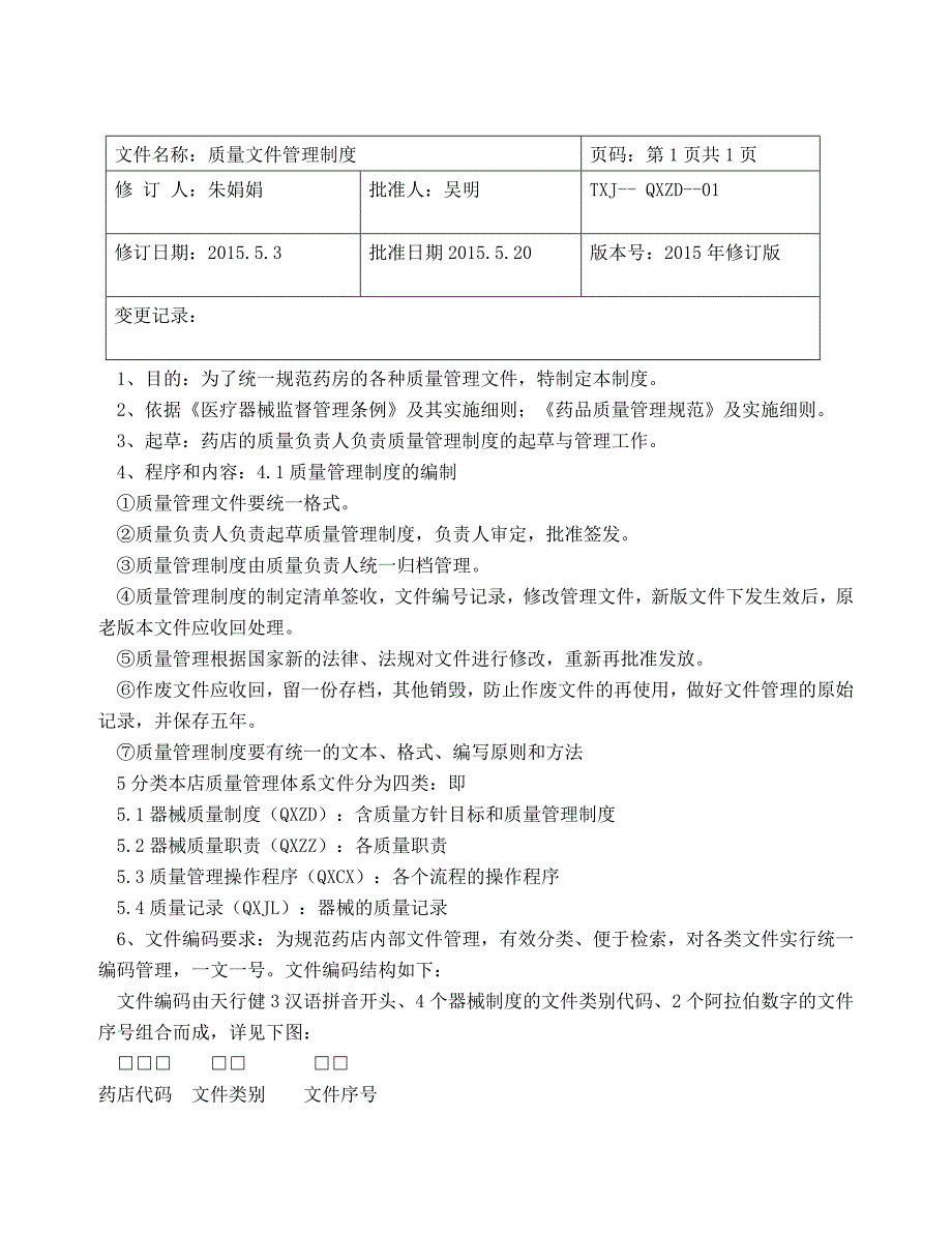 (2020年）质量管理制度程序汇编(现用完整版)__第2页