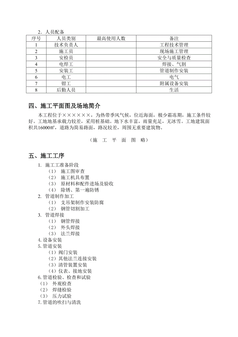 (装饰装修工程 )工业管道安装施工组织设计方案_第4页