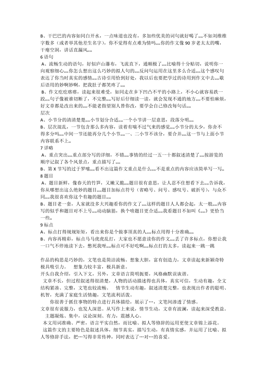 初中作文批改评语集锦.doc_第2页