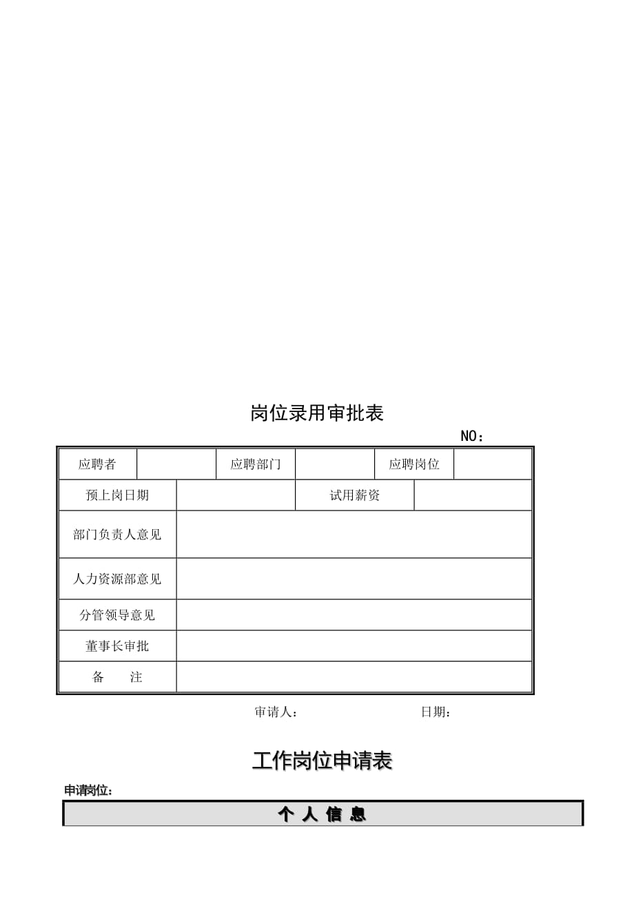 (2020年）实用的招聘管理制度（附表格）__第4页