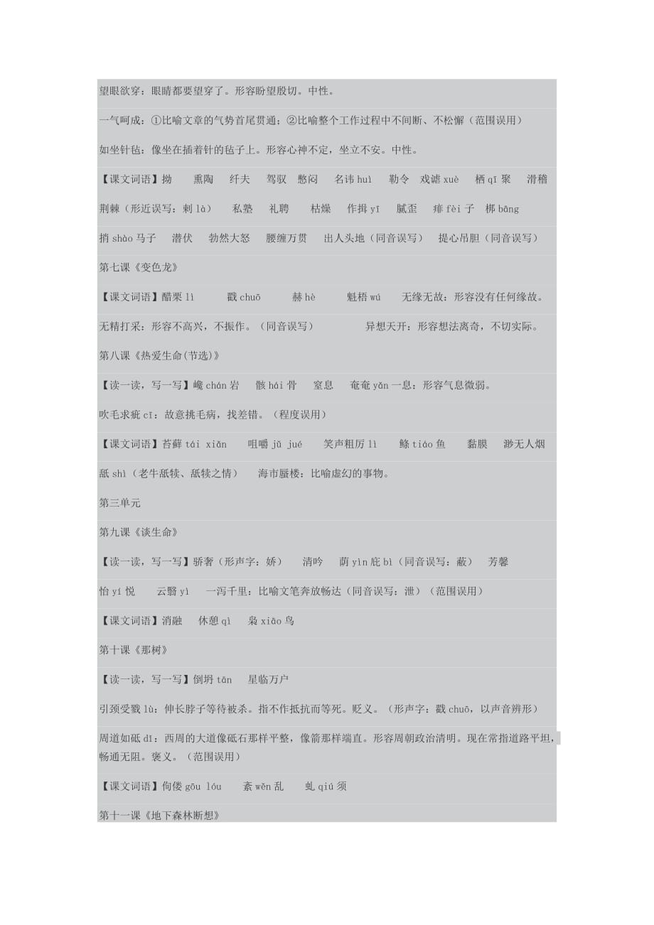 人教版语文九年级下册字词整理.doc_第2页