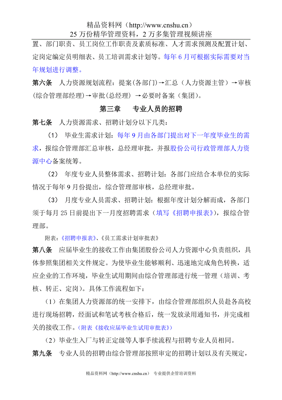 2020年人力资源管理办法（DOC 50页）(1)__第2页