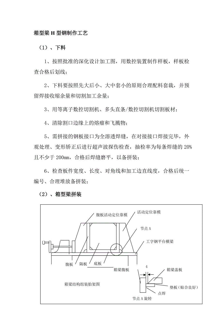 箱型梁H型钢制作工艺_第1页