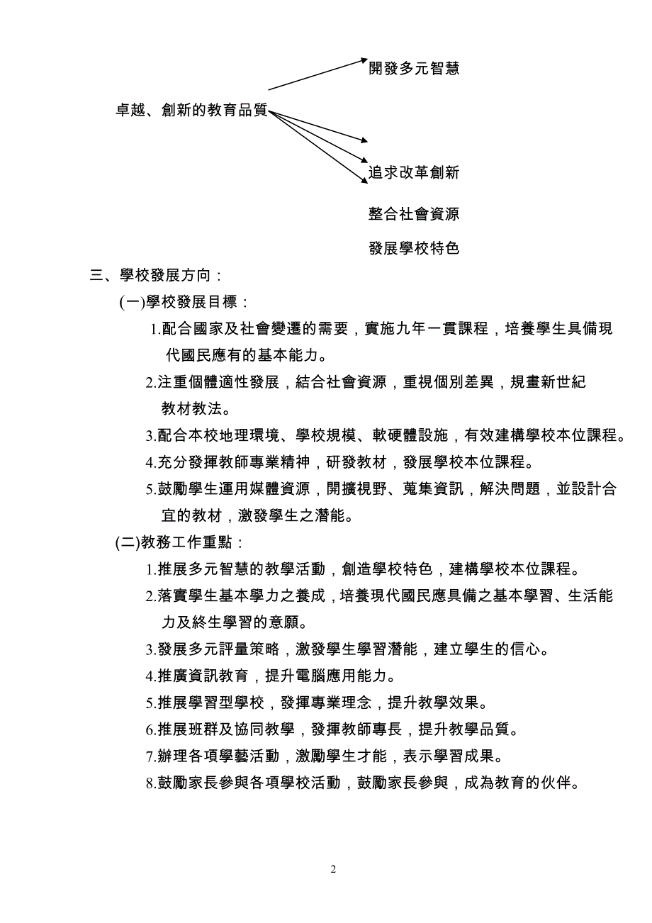 2020年(目标管理）学校教育目标及愿景_第2页