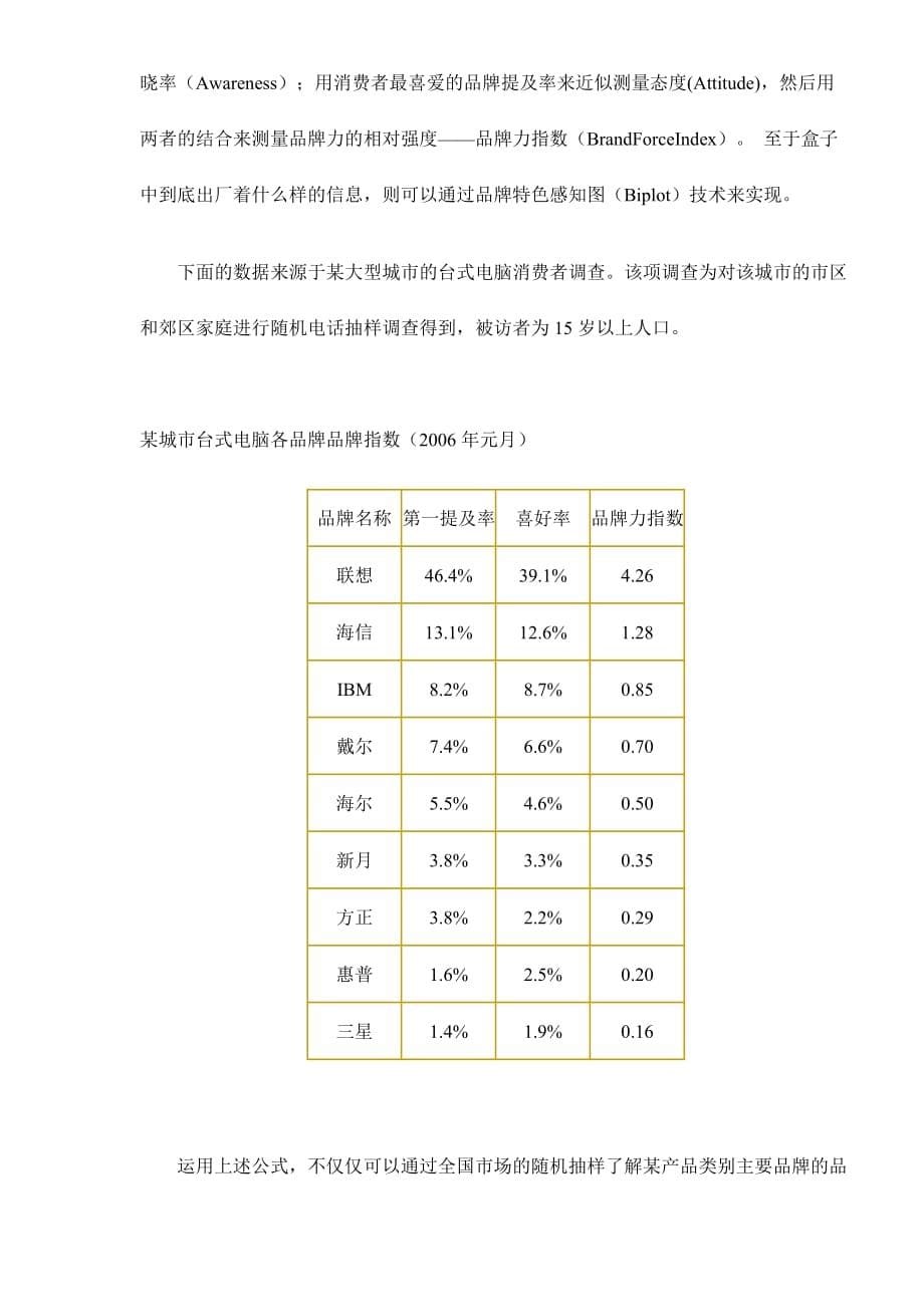 2020年(品牌管理）如何定量测量品牌力doc10_第5页