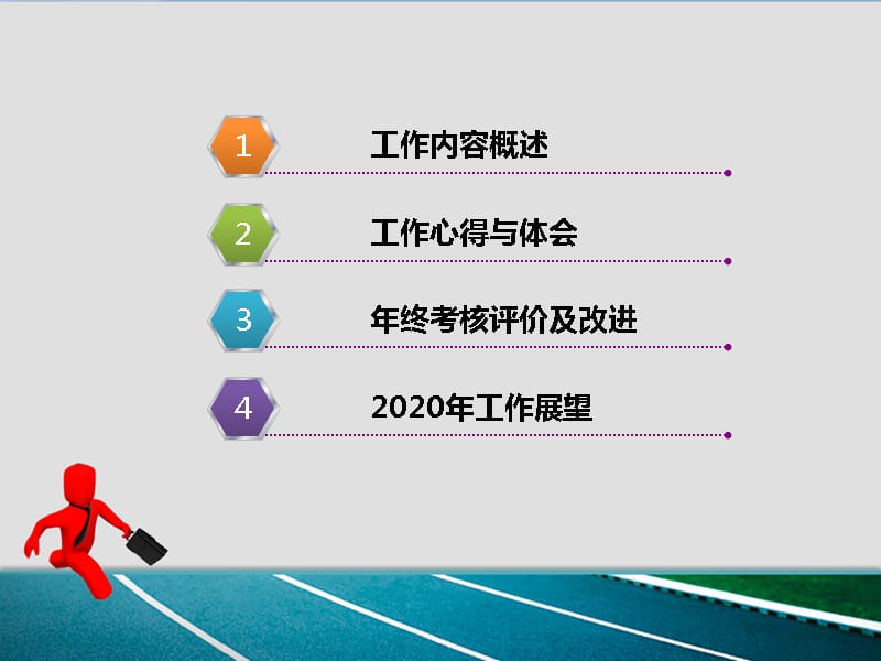 9年度个人年终总结PPT模版内容精炼_第2页